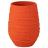 Image de Cache-pot en céramique orange 22x19x30 cm