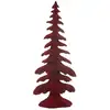 Image de Sapin de noël en polyrésine rouge 21x13.5x51 cm