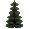 Image de Sapin de noël en papier vert 25x25x38 cm