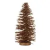 Image de Sapin de noël en bois marron 12x12x23 cm