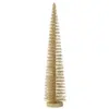 Image de Sapin de noël artificiel en plastique doré 10x10x39 cm