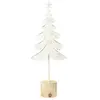 Image de Sapin de noël en métal blanc 15x6.5x40 cm