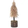 Image de Sapin de noël artificiel en plastique cuivre 12x12x35 cm