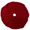 Image de Jupe de sapin de noël tricoté en polyester rouge d.90 cm