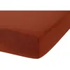 Image de Drap housse en gaze de coton terracotta 90x190 cm