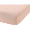 Image de Drap housse en gaze de coton guimauve 90x190 cm