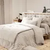 Image de Drap housse en coton beige 180x200 cm