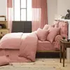 Image de Drap housse en coton rose 90x190 cm