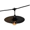 Image de PLANET LIGHT - Guirlande lumineuse en métal noir 10 ampoules 6m