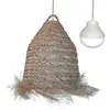 Image de Suspension sans fil jonc de mer beige h47cm