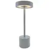 Image de Lampe de table sans fil acier gris h30cm