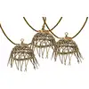 Image de Guirlande solaire hybride corde marron 8m