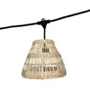 Image de Guirlande connectable e27 rotin beige 6m