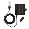 Image de Câble électrique solaire avec ampoule plastique noir 5m