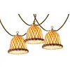 Image de Guirlande solaire hybride bambou beige 8m