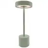 Image de Lampe de table sans fil acier vert h30cm