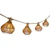 Image de Guirlande solaire hybride polyrotin beige 8m