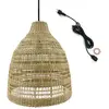 Image de Suspension secteur herbe marine beige d50cm