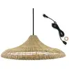 Image de Suspension secteur herbe marine beige d70cm