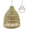 Image de Suspension sans fil herbe marine beige d50cm