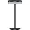 Image de Lampe de table solaire aluminium noir h27cm