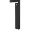 Image de Potelet solaire sensor aluminium noir h50cm