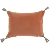 Image de Housse de coussin en velours de coton et lin - blush - 30 x 40 cm