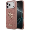 Image de Guess Coque 4G Metal Logo Glitter pour Apple iPhone 17 Pro - Rose