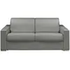 Image de Canapé convertible simili cuir 3 places gris