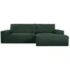 Image de Canapé d'angle velours 4 places vert sapin