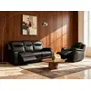 Image de Ensemble canapé fauteuil cuir noir