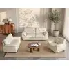 Image de Ensemble canapé fauteuil cuir ivoire