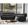 Image de Ensemble canapé fauteuil cuir noir