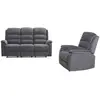 Image de Ensemble canapé fauteuil gris