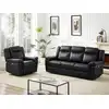 Image de Ensemble canapé fauteuil cuir noir