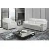 Image de Ensemble canapé fauteuil cuir blanc