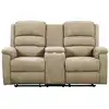 Image de Canapé relaxation polyester 2 places taupe}