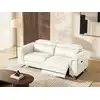 Image de Canapé relaxation cuir 3 places blanc