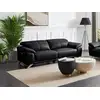 Image de Canapé relaxation cuir 3 places noir