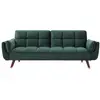 Image de Canapé convertible velours 3 places vert