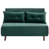 Image de Canapé convertible velours 2 places vert sapin