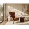 Image de Fauteuil droit cuir camel