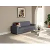 Image de Canapé convertible polyester 3 places gris anthracite