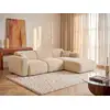 Image de Canapé d'angle velours 5 places beige