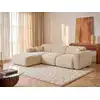 Image de Canapé d'angle velours 5 places beige