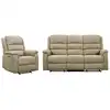 Image de Ensemble canapé fauteuil taupe