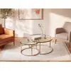Image de Tables gigognes acier inoxydable transparent