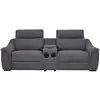 Image de Canapé relaxation polyester 2 places gris}