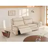 Image de Canapé relaxation cuir 3 places beige