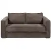 Image de Canapé convertible velours 4 places marron